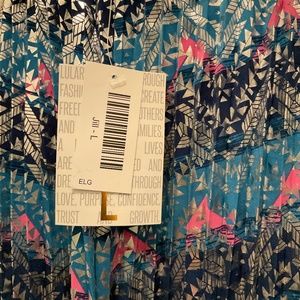 LuLaRoe Jill large Elegance collection silver foil